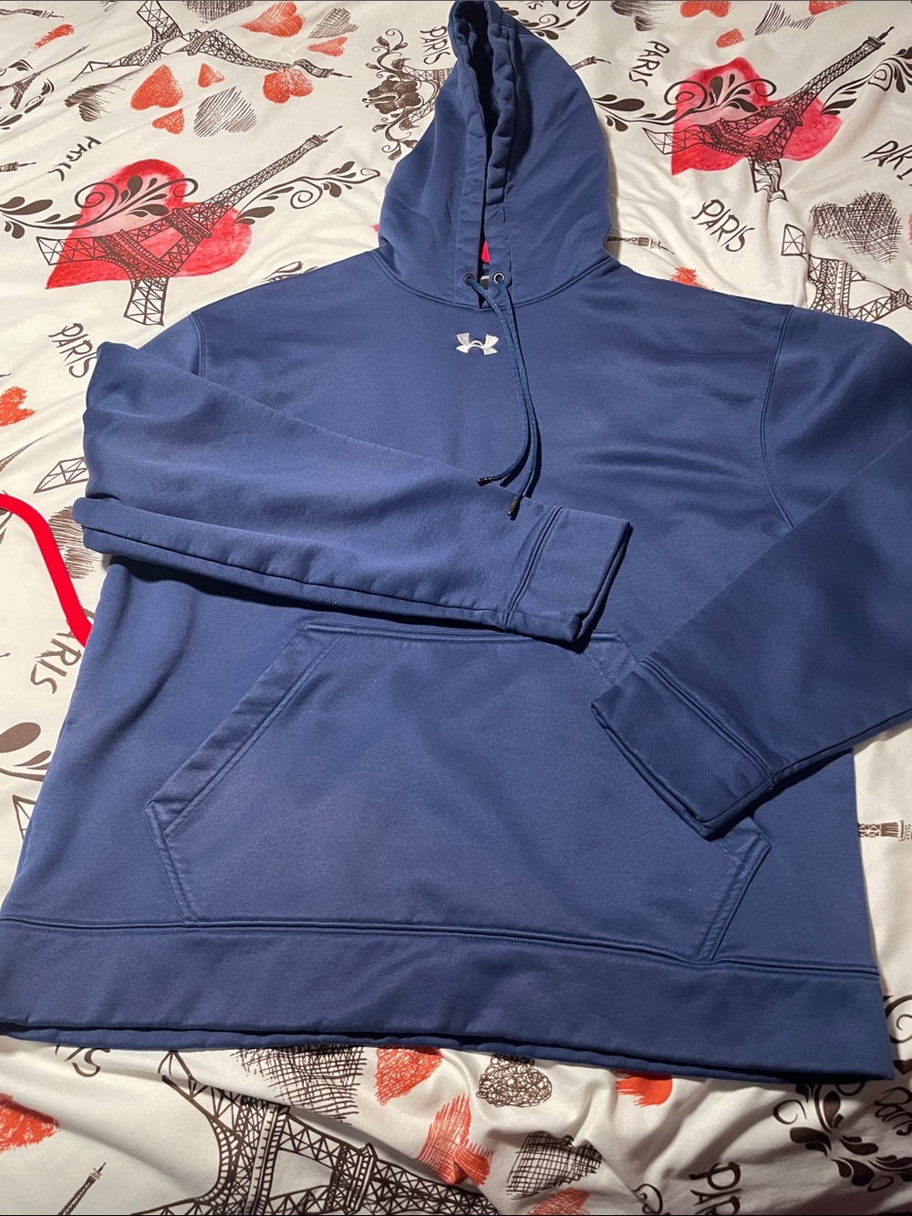 Under Armour Navy Blue Hoodie with Front Pocket